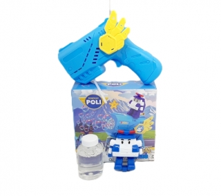 Мыльные пузыри с пистолетом  в коробке 0156С (Robocar Poly)