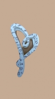 Краб бежевый/коричневый/черный сердце "Love"