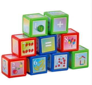 Кубики "Математика малыш" 9 шт. 9011 (Юг-Пласт)